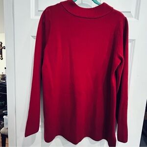 Apt. 9 Vibrant Red Long Sleeve Sweater
